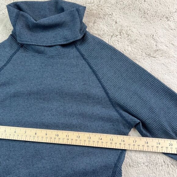 Kuhl Top Womens S Blue Petra Turtleneck Shirt Waffle Thimbholes Outdoor Hiking - Picture 11 of 11
